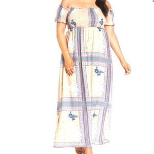 NWT GLAMOROUS CURVE OFF SHOULDER DRESS SZ.16